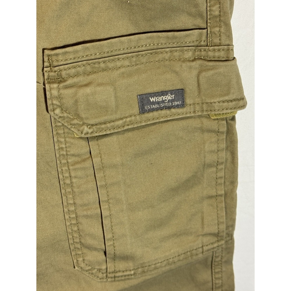 Wrangler Mens 32x30 Beige Cargo Relaxed Stretch Cotton Workwear Pants 1070ABWEW